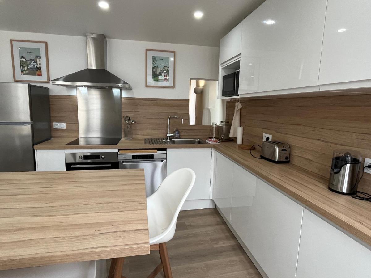 Bella, Joli Appt Renove Dans Le Bourg Apartment Ouistreham Bagian luar foto